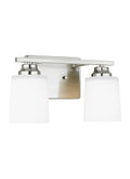 GENERATION LIGHTING, VINTON TWO LIGHT WALL / BATH SCONCE, BATH VANITY LIGHT