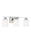 GENERATION LIGHTING, VINTON THREE LIGHT WALL / BATH SCONCE, BATH VANITY LIGHT