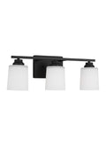 GENERATION LIGHTING, VINTON THREE LIGHT WALL / BATH SCONCE, BATH VANITY LIGHT