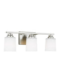 GENERATION LIGHTING, VINTON THREE LIGHT WALL / BATH SCONCE, BATH VANITY LIGHT