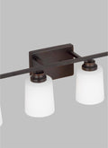 GENERATION LIGHTING, VINTON FOUR LIGHT WALL / BATH SCONCE, BATH VANITY LIGHT