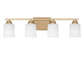 GENERATION LIGHTING, VINTON FOUR LIGHT WALL/BATH SCONCE, BATH VANITY LIGHT