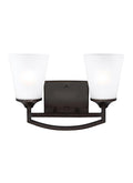 GENERATION LIGHTING, HANFORD TWO LIGHT WALL / BATH, BATH VANITY LIGHT
