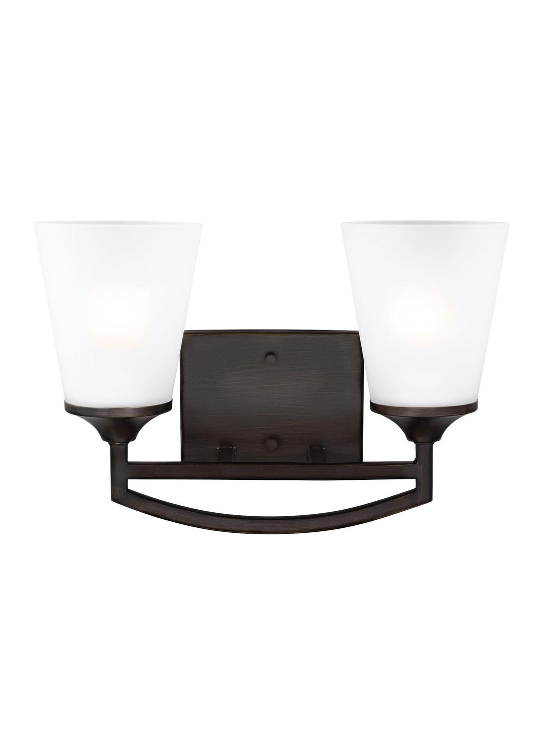 GENERATION LIGHTING, HANFORD TWO LIGHT WALL / BATH, BATH VANITY LIGHT