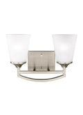 GENERATION LIGHTING, HANFORD TWO LIGHT WALL / BATH, BATH VANITY LIGHT