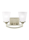GENERATION LIGHTING, HANFORD TWO LIGHT WALL / BATH, BATH VANITY LIGHT