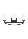 GENERATION LIGHTING, HANFORD THREE LIGHT WALL / BATH, BATH VANITY LIGHT