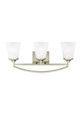 GENERATION LIGHTING, HANFORD THREE LIGHT WALL / BATH, BATH VANITY LIGHT
