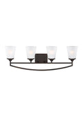 GENERATION LIGHTING, HANFORD FOUR LIGHT WALL/ BATH, BATH VANITY LIGHT