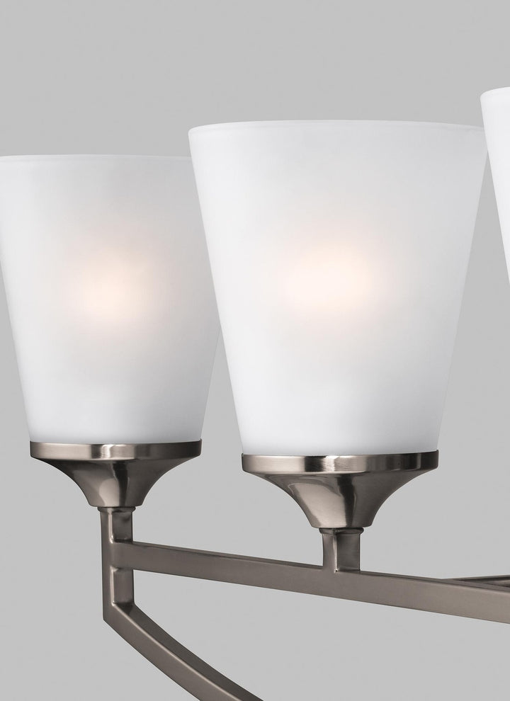 GENERATION LIGHTING, HANFORD FOUR LIGHT WALL/ BATH, BATH VANITY LIGHT
