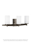 GENERATION LIGHTING, ALTURAS THREE LIGHT WALL / BATH, BATH VANITY LIGHT