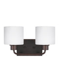 GENERATION LIGHTING, CANFIELD TWO LIGHT WALL / BATH, BATH VANITY LIGHT