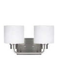 GENERATION LIGHTING, CANFIELD TWO LIGHT WALL / BATH, BATH VANITY LIGHT