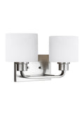 GENERATION LIGHTING, CANFIELD TWO LIGHT WALL / BATH, BATH VANITY LIGHT