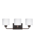 GENERATION LIGHTING, CANFIELD THREE LIGHT WALL / BATH, BATH VANITY LIGHT