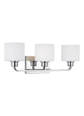 GENERATION LIGHTING, CANFIELD THREE LIGHT WALL / BATH, BATH VANITY LIGHT