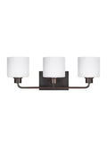 GENERATION LIGHTING, CANFIELD THREE LIGHT WALL / BATH, BATH VANITY LIGHT