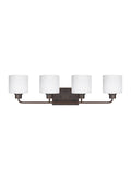 GENERATION LIGHTING, CANFIELD FOUR LIGHT WALL / BATH, BATH VANITY LIGHT