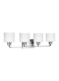 GENERATION LIGHTING, CANFIELD FOUR LIGHT WALL / BATH, BATH VANITY LIGHT