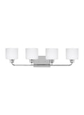 GENERATION LIGHTING, CANFIELD FOUR LIGHT WALL / BATH, BATH VANITY LIGHT