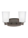 GENERATION LIGHTING, FRANPORT TWO LIGHT WALL / BATH, BATH VANITY LIGHT