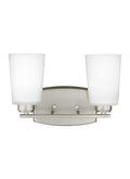 GENERATION LIGHTING, FRANPORT TWO LIGHT WALL / BATH, BATH VANITY LIGHT
