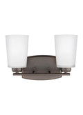 GENERATION LIGHTING, FRANPORT TWO LIGHT WALL / BATH, BATH VANITY LIGHT