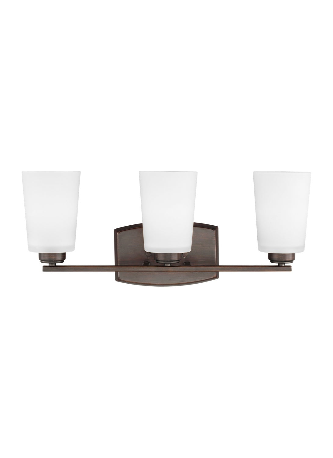 GENERATION LIGHTING, FRANPORT THREE LIGHT WALL / BATH, BATH VANITY LIGHT