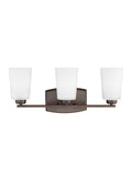 GENERATION LIGHTING, FRANPORT THREE LIGHT WALL / BATH, BATH VANITY LIGHT