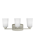 GENERATION LIGHTING, FRANPORT THREE LIGHT WALL / BATH, BATH VANITY LIGHT