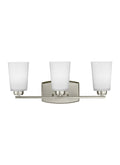 GENERATION LIGHTING, FRANPORT THREE LIGHT WALL / BATH, BATH VANITY LIGHT