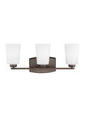 GENERATION LIGHTING, FRANPORT THREE LIGHT WALL / BATH, BATH VANITY LIGHT