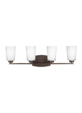 GENERATION LIGHTING, FRANPORT FOUR LIGHT WALL / BATH, BATH VANITY LIGHT