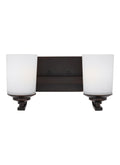 GENERATION LIGHTING, KEMAL TWO LIGHT WALL / BATH, BATH VANITY LIGHT