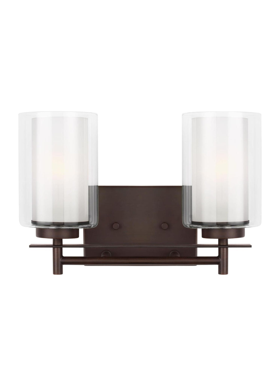 GENERATION LIGHTING, ELMWOOD PARK TWO LIGHT WALL / BATH, BATH VANITY LIGHT
