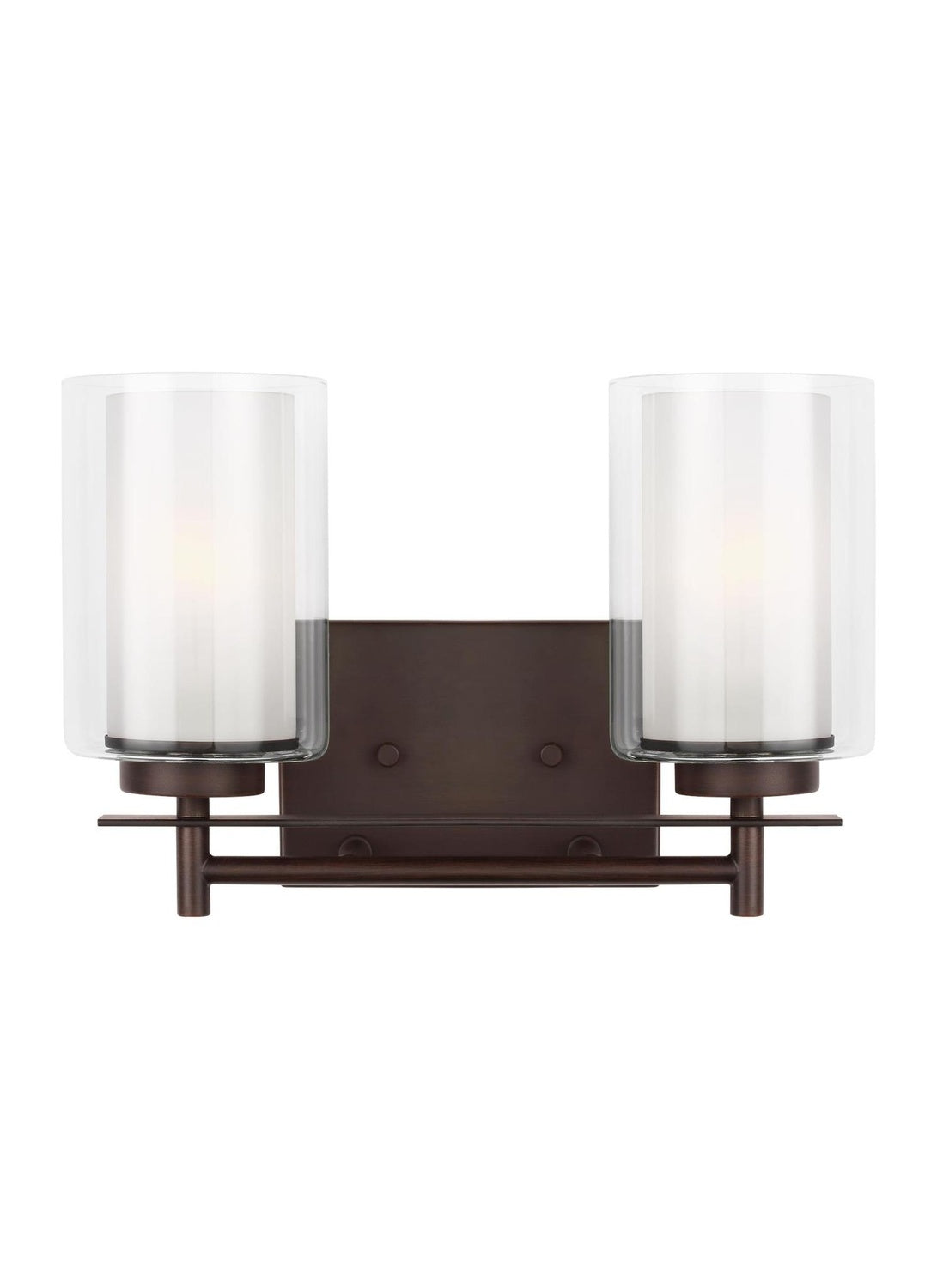 GENERATION LIGHTING, ELMWOOD PARK TWO LIGHT WALL / BATH, BATH VANITY LIGHT