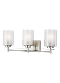 GENERATION LIGHTING, ELMWOOD PARK THREE LIGHT BATH, BATH VANITY LIGHT