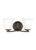 GENERATION LIGHTING, EMMONS TWO LIGHT WALL / BATH, BATH VANITY LIGHT