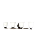GENERATION LIGHTING, EMMONS FOUR LIGHT WALL / BATH, BATH VANITY LIGHT