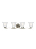 GENERATION LIGHTING, EMMONS FOUR LIGHT WALL / BATH, BATH VANITY LIGHT