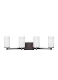 GENERATION LIGHTING, HETTINGER FOUR LIGHT WALL / BATH, BATH VANITY LIGHT