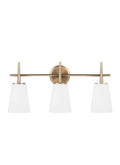 GENERATION LIGHTING, DRISCOLL THREE LIGHT WALL / BATH, BATH VANITY LIGHT