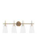 GENERATION LIGHTING, DRISCOLL FOUR LIGHT WALL / BATH, BATH VANITY LIGHT