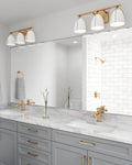 VISUAL COMFORT STUDIO, NORMAN THREE LIGHT WALL / BATH, BATH VANITY LIGHT