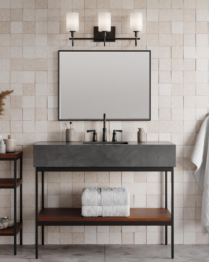 VISUAL COMFORT STUDIO, OAK MOORE THREE LIGHT WALL / BATH, BATH VANITY LIGHT
