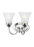 GENERATION LIGHTING, HOLMAN TWO LIGHT WALL / BATH, BATH VANITY LIGHT