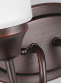 GENERATION LIGHTING, HOLMAN TWO LIGHT WALL / BATH, BATH VANITY LIGHT