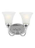 GENERATION LIGHTING, HOLMAN TWO LIGHT WALL / BATH, BATH VANITY LIGHT