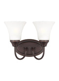 GENERATION LIGHTING, HOLMAN TWO LIGHT WALL / BATH, BATH VANITY LIGHT