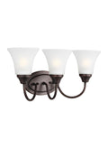 GENERATION LIGHTING, HOLMAN THREE LIGHT WALL / BATH, BATH VANITY LIGHT